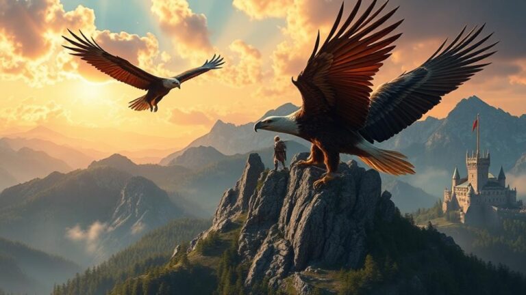 flying with giant eagles