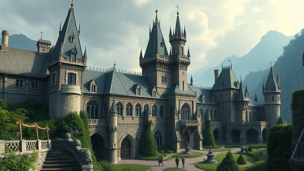 medieval gothic fantasy structures