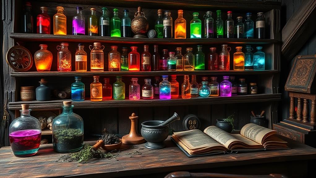 potion storage and utilization