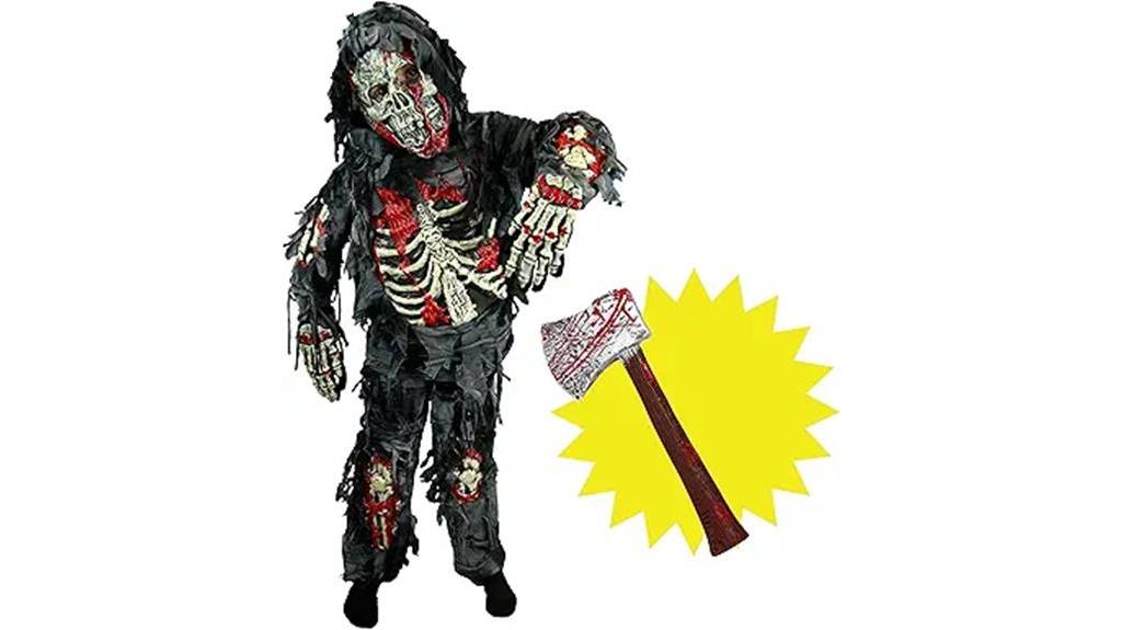 zombie kids costume set